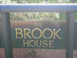 Photo of Brook House sign.
